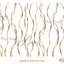 写ネイル Sha Nail 【plus/French/岡本瑠美先生監修商品】Random Vertical Line -Gold-/ランダムヴァーティカルライン ゴールド【ネコポス】【アート/ネイルシール】