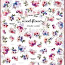 写ネイル Sha Nail mood flowers Multi Color/ムードフラワーズ マルチカラー【お取り寄せ】【ネコポス対応】【ネイルシール/フラワー/花柄】