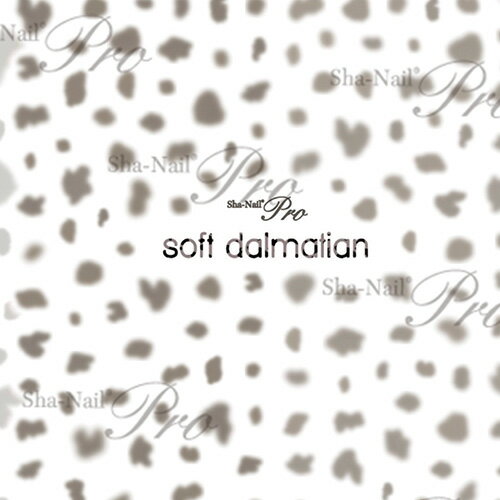 商品名Sha Nail 【RUMI先生コラボ】soft dalmatian(ソフト ダルメシアン)【お取り寄せ】【ネコポス】カテゴリアニマル容量/サイズW90×H150(mm)商品説明エアブラシと手描きの中間のような絶妙なふんわり感のあるダルメシアンパーツ。カジュアルさゆえにアニマル柄が苦手な方にもオススメ頂ける上品な仕上がり。なじみがいいのでオフィスネイルにも取り入れられるナチュラルなデザイン。ジェルネイルと同じく紫外線でインクを硬化させる最先端のUVプリントを採用し、1点1点の絵柄の周囲を精密にカットしました。素材は薄さ約80ミクロンの特殊な透明フィルムなので、デリケートなネイルの曲面に、しなやかにフィットします。お取り寄せ商品は、約3-18営業日の発送、キャンセル・返品不可【ネコポス】宅急便に比べて破損・紛失の可能性がございます。ご注文内容によりネコポスに入らなくなった場合、ご注文後に宅急便送料を加算した金額をご連絡致します。＜商品名＞Sha Nail 【RUMI先生コラボ】soft dalmatian(ソフト ダルメシアン)【お取り寄せ】【ネコポス】＜カテゴリ＞アニマル容量/サイズ：W90×H150(mm)エアブラシと手描きの中間のような絶妙なふんわり感のあるダルメシアンパーツ。カジュアルさゆえにアニマル柄が苦手な方にもオススメ頂ける上品な仕上がり。なじみがいいのでオフィスネイルにも取り入れられるナチュラルなデザイン。ジェルネイルと同じく紫外線でインクを硬化させる最先端のUVプリントを採用し、1点1点の絵柄の周囲を精密にカットしました。素材は薄さ約80ミクロンの特殊な透明フィルムなので、デリケートなネイルの曲面に、しなやかにフィットします。お取り寄せ商品は、約3-18営業日の発送、キャンセル・返品不可【ネコポス】宅急便に比べて破損・紛失の可能性がございます。ご注文内容によりネコポスに入らなくなった場合、ご注文後に宅急便送料を加算した金額をご連絡致します。