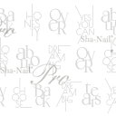 写ネイル Sha Nail 【plus】Stylish Logo -White-/スタイリッシュロゴ ホワイト【お取り寄せ】【ネコポス】【アート/ネイルシール】