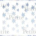 写ネイル Sha Nail 【Petite】Melty Snow Blue/メルティスノー ブルー【ネコポス対応】【季節 アート/ネイルシール】