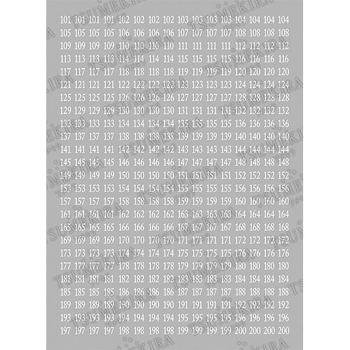 アート ネイルシール ツメキラ TSUMEKIRA カラーチャートナンバーシール 白 101-200 ゆうパケット ネイル関係雑貨 その他 収納・ディスプレイ用品【当店商品3980円（沖縄離島は税込9800円）以上で送料無料】楽天39ショップ