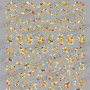 アート ネイルシール ツメキラ TSUMEKIRA TSUKIプロデュース3 Petal orange ペタル オレンジ ゆうパケット つめきら ねいるしーる【...
