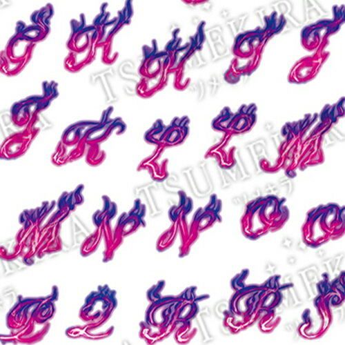 ツメキラ TSUMEKIRA noble Latin Witchプロデュース2 Fire ABC(ファイヤーエービーシー)ジェル専用 ゆうパケット ネイルシール その他,メタリック