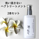 【ウキウキクーポン★配布中！】 洗い流さないトリートメント 100ml 2本 粋な艶髪 アウトバストリートメント ヘアケア トリートメント ヘアトリートメント ノンシリコン ヘアミルク ヘアクリーム 流さない 洗い流さない くせ毛 うねり まとまる 椿油 【メール便送料無料】