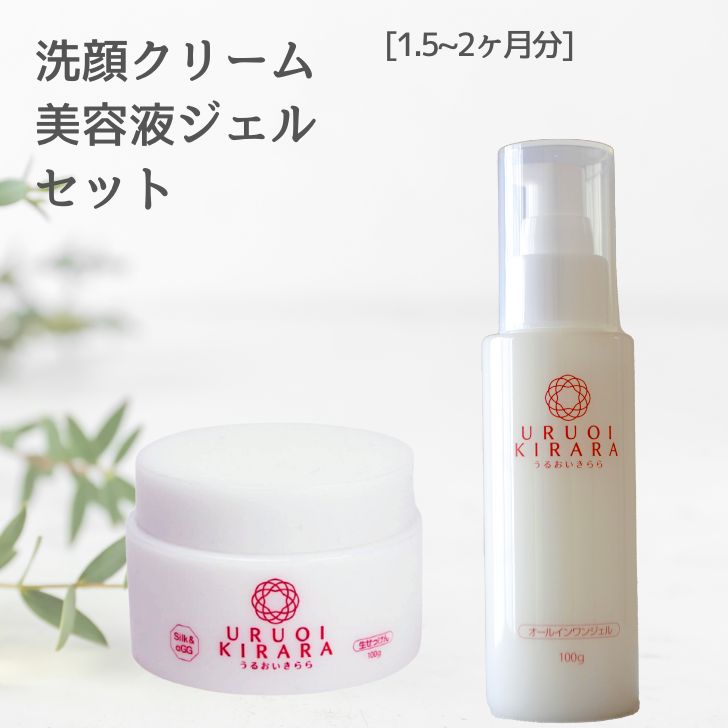 ＼40%OFFクーポン★プレセール／ オールインワンジェル ＆ 洗顔フォーム 2点セット 美容液ジェル 100g 生せっけん 100g オールインワン化粧品 美容液クリーム ポンプ 洗顔 洗顔せっけん 乾燥肌 毛穴 潤い エイジング 酒 化粧品 基礎化粧品 スキンケアセット スキンケア