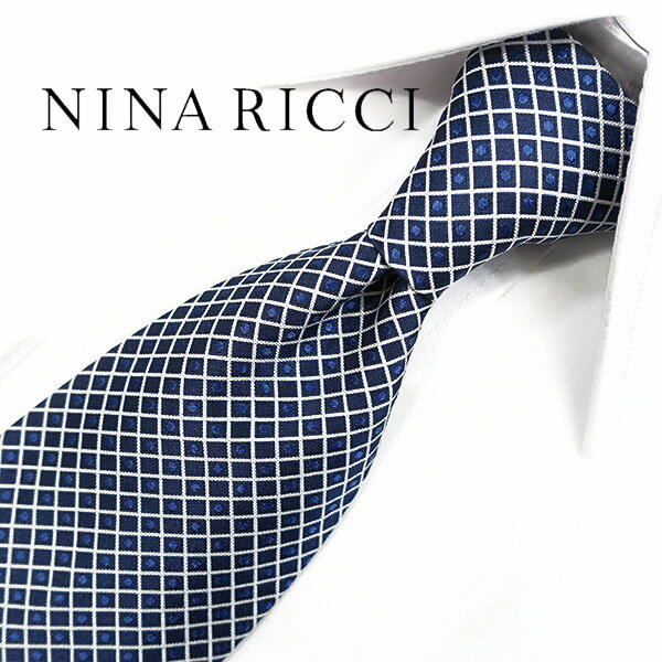 ニナリッチ　ネクタイ/ナローネクタイ　NR29(7.5cm幅)　【NINA RICCI・ニナリッチネクタイ・ブランドネクタイ・ネクタイ ブランド】　ネイビー/ダークブルー　【送料無料】