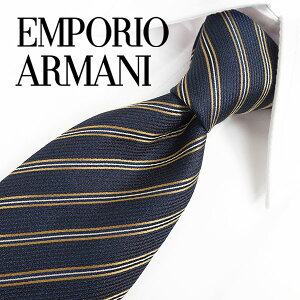 エンポリオ アルマーニ ネクタイクリアランスセール 13900円→10800円 EMPORIO ARMANI　ブラック/カーキー　8.5cm幅　【ブランド・プレゼント・成人祝い・入社祝い・バースデー・バレンタイン】　EA11【ラッピング無料・送料無料】