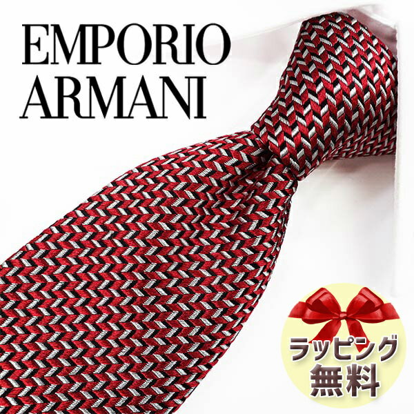 アルマーニ ネクタイ ネクタイ ブランド 2本目500円引 エンポリオ・アルマーニ ネクタイ EMPORIO ARMANI EA95 レッド/ブラック 8.5cm 【ブランドネクタイ ・ブランドギフト・プレゼント・バースデー】【20代・30代・40代・50代・春夏・父の日】