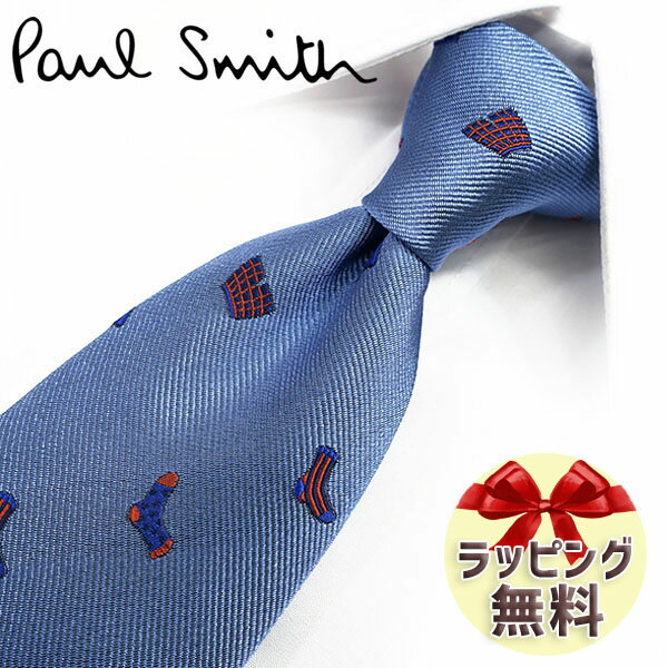 ポールスミス ネクタイ ネクタイ ブランド ポールスミス ネクタイ Paul Smith (品番：PS142) グッズ ライトブルー/レッド 8cm幅 【ポールスミスネクタイ・ブランドネクタイ・ブランドギフト・プレゼント・バースデー】【20代・30代・40代・おしゃれ・春夏・父の日】