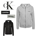 CALVIN KLEIN カルバンクライン ラウンジウェア パーカーQS6869Eカルバンクライン ジップパーカー フリース スウェット HOODIE ユニセッ...