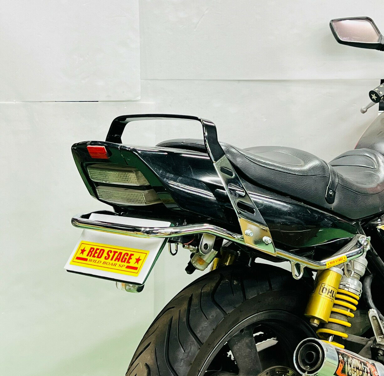 REDSTAGE XJR 4HM オリジナル ドレスアップ タンデムバー ノーマルテール メッキ レッドステージ 2