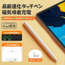 【最新進化版】タッチペン iPad専用 ペンシル スタイラスペン 極細 磁気吸着 ワイヤレス充電 12.9インチiPad Pro(第3/4/5/6世代)11イン...
