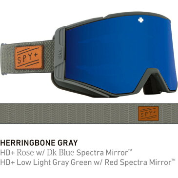 <40%OFF>SPY スパイACE エース648478797420ジャパンフィットフォーム バックル式ストラップHerringbone Grayスキー スノーボード スノボ ゴーグル【倉庫直送品】