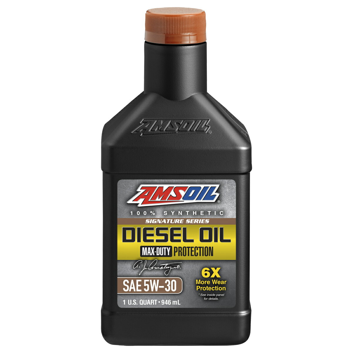【正規輸入商品】AMSOIL Signature Series 5W-30 100% Synthetic Max-Duty Diesel Oil（DHD）　 1qt ボ..