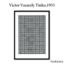 \本日5のつく日★店内全品★10倍ポイントアップ中!/アートフレーム ヴィクトル・ヴァザルリ Victor Vasarely Tinko,1955 73x103...