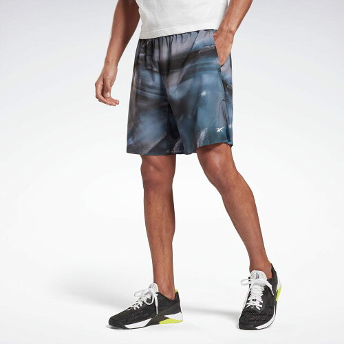 【公式】リーボック Reebok 返品可 リーボック オースティン オールオーバー プリント ショーツ /　Reebok Austin Allover Print Shorts メンズ GT5712 トレーニング ウェア・服 ブラック