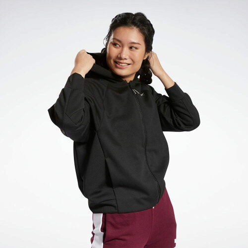 【公式】リーボック Reebok 返品可 DMX トレーニング ニットトラック ジャケット / DMX Training Knit Track Jacket レディース H45328 トレーニング ウェア・服 ブラック