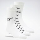 【リーボック公式】クラシックス フォールドオーバー クルー ソックス 3足組 / Classics Fold-Over Crew Socks 3 Pairs （ホワイト）