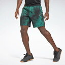 【リーボック公式】エピック ライトウェイト プリント トレーニング ショーツ / Epic Lightweight Printed Training Shorts （ミッドナイトパイン）