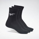 【リーボック公式】クルー ソックス 3P / CL FO Crew Sock 3p(ブラック)(4)