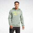 【リーボック公式】ビッグスタックト ロゴ フーディー / RI Big Stacked Logo Hood(ハーモニーグリーン)