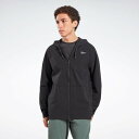 【リーボック公式】ウーヴン フルジップ フーディー / Ltwt Woven FZ Hoodie (ブラック)