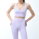 【リーボック公式】ヨガ シームレス スポーツブラ / YOGA SEAMLESS SPORTS BRA(パープルオアシス)