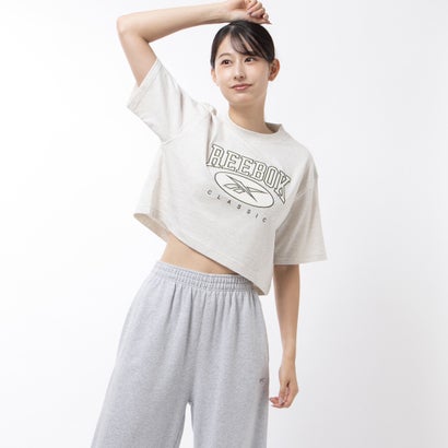 ビッグロゴ クロップド Tシャツ / CL AE BIG LOGO CROP TEE （チョークメランジ）