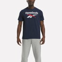 【リーボック公式】リーボック アイデンティティ ビッグロゴ Tシャツ / REEBOK IDENTITY BIG LOGO TEE (ネイビー)