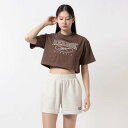 【リーボック公式】ビッグロゴ クロップド Tシャツ / CL AE BIG LOGO CROP TEE （マルーン）