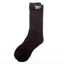 【リーボック公式】リブクルーソックス リブート 90’s/ Ribbed Crew Socks REBOOT 90’s(ブラック)