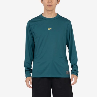 【リーボック公式】バスケットボール ロングスリーブTシャツ / BASKETBALL ESSENTIALS LS SHOOTING SHIRT （グリーン）