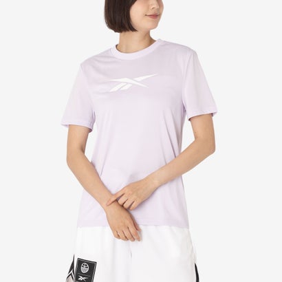 【リーボック公式】ロゴ トレーニング Tシャツ / CASIDY CORE SS TOP （ペールパープル）