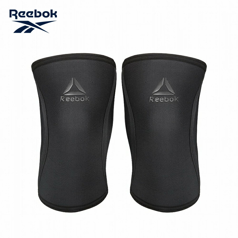 楽天Reebok健康器具正規代理店リーボック Reebok ニーズリーブ サポーター ブラック ひざ 膝 両ヒザ用 ウェイトトレーニング スクワット トレーニング 筋トレ エクササイズ フィットネス スポーツ ダイエット 運動 健康 膝当て ヒザサポーター 薄手 関節 靭帯