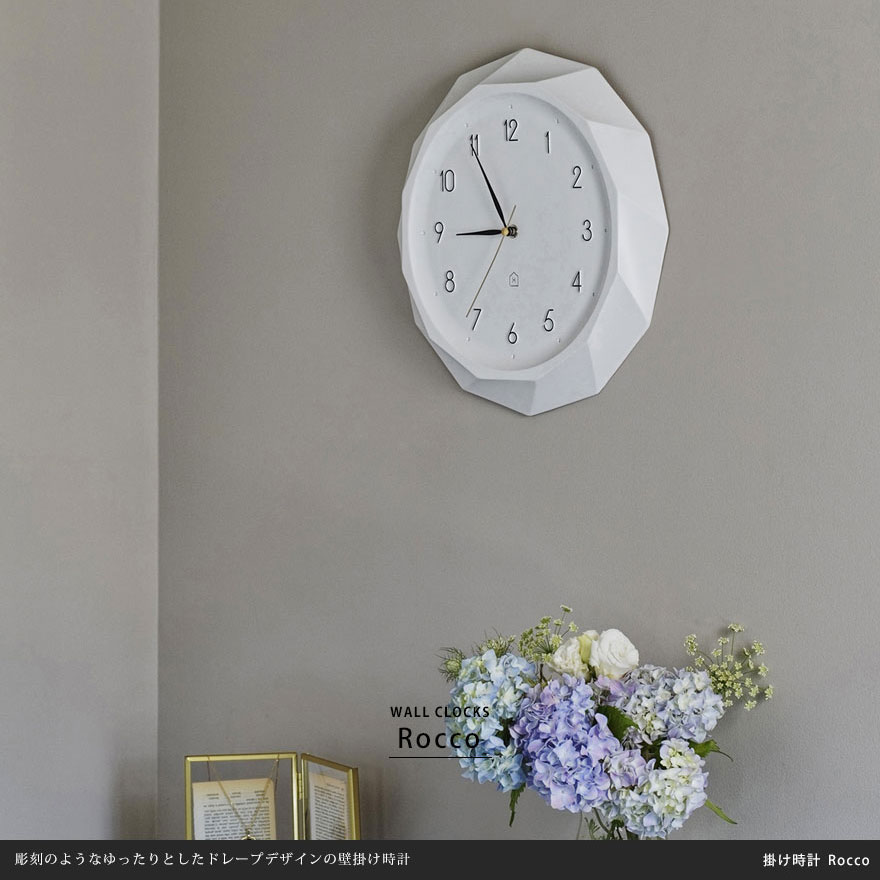 掛時計 掛け時計 壁掛け 時計 おしゃれ ウォールクロック ホワイト エレガント フェミニン 韓国 デザイン スイープムーブメント 静か 無音 高級感 かわいい カチコチ音がしない 寝室 子ども部屋 オフィス 事務所 [2]