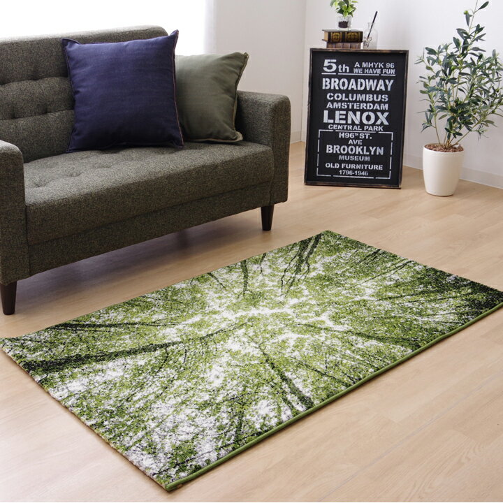 樂天商城 - ラグ カーペット 長方形 80×140cm ホットカーペットカバー 床暖房 ファブリック ウィルトン織り トルコ製 ギャッベ ギャベ 高級 抗菌 防臭 消臭 へたりにくい 耐久 モダン おしゃれ エレガント オールシーズン