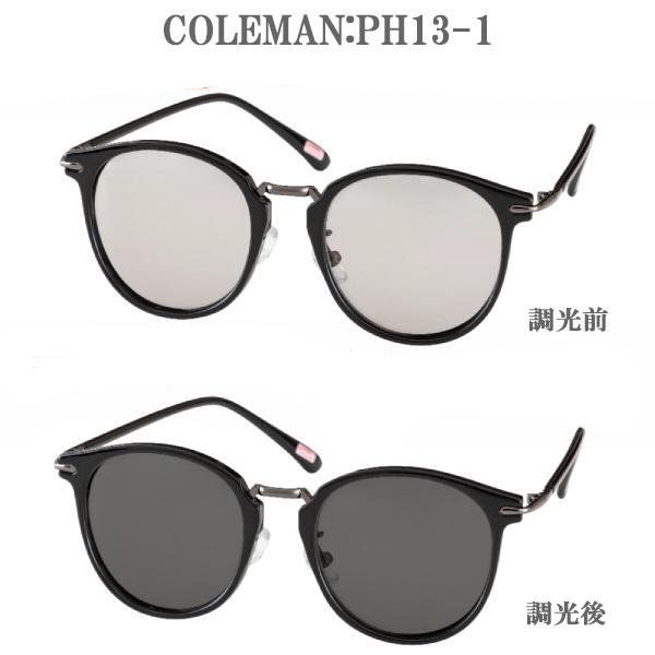 2025年新作 COLEMAN PH13-1 調光偏光サングラス レンズの色が変わる くもり止め機能付き バイク ハーレー キャンプ おしゃれ