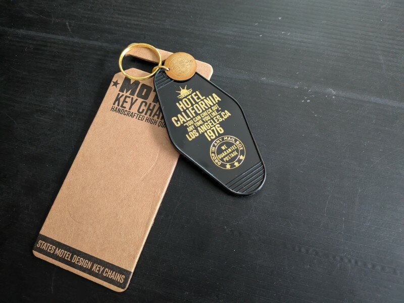hotel california cal/black 復刻 ホテル モーテル キーホルダー アメリカ アメリカン テイスト ビンテージ ハーレー アメ車 MOTEL KEY CHAIN セクシー