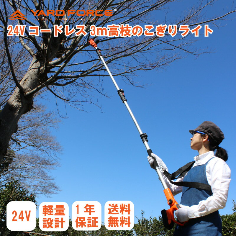 【替刃1枚プレゼント】高枝コードレス電動のこぎり 3m ハイパワー 軽量 高枝切りバサミ電動ノコギリ 高枝切り電動チェーンソー 高枝切りばさみ 充電式 小型 剪...