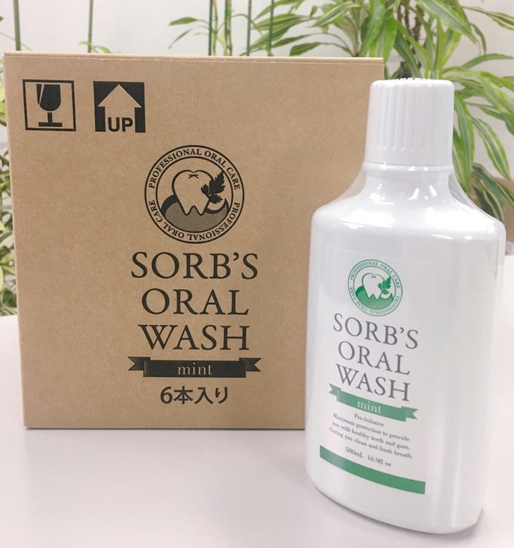 ソーブズ オーラルウォッシュ ミント 500ml×6本セット 箱入り SORB'S ORAL WASH mint マウスウォッシュ ダチョウ抗体 ソーブス 洗口液