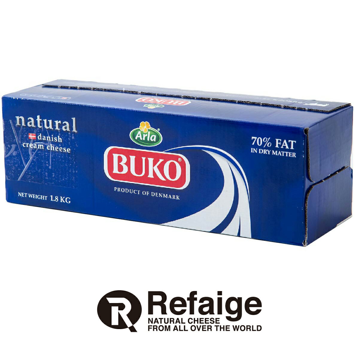 送料無料 3個セット BUKO ブコクリームチーズ 1.8kg×3個 デンマーク産 BUKO クリームチーズ チーズケーキ チーズ専門店 業務用 大容量 3個入り