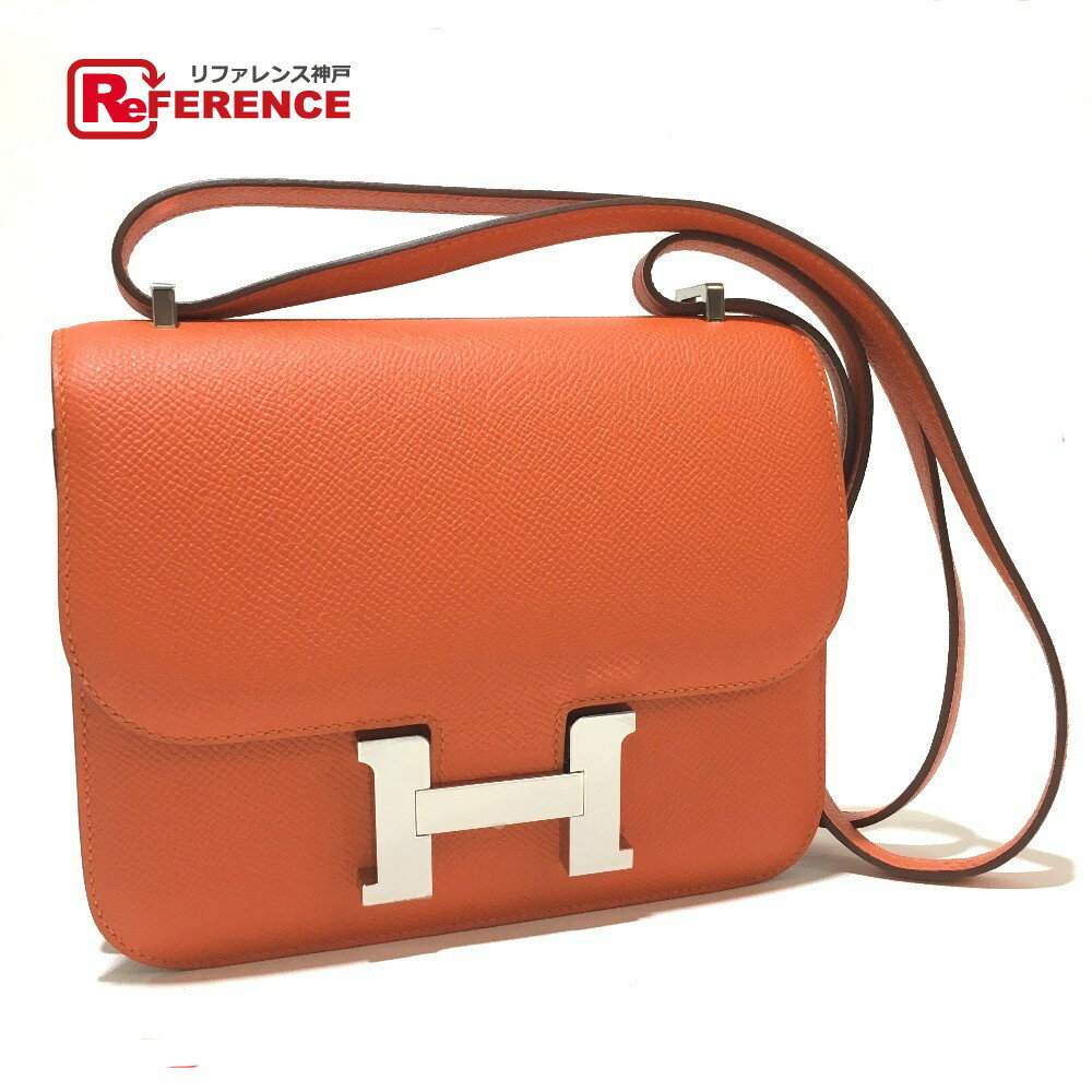 HERMES エルメス H金具 コンスタンス ミニ 3 ショルダーバッグ エプソン フー(feu) シルバー金具 レディース【新品】のサムネイル