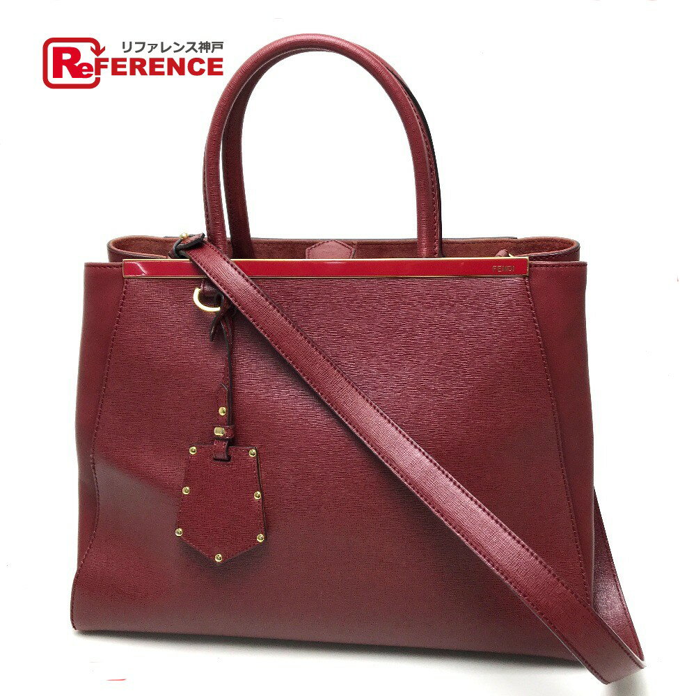 FENDI フェンディ 8BH250 トゥージュール カバン ハンドバッグ ショルダーバッグ ハンドバッグ レザー レディース ダークレッド 【中古】