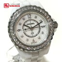 CHANEL シャネル H2572 レディース腕時計 J12 29MM 8Pダイヤ ダイヤベゼル 腕時計 ホワイトセラミック ホワイト レディース【中古】