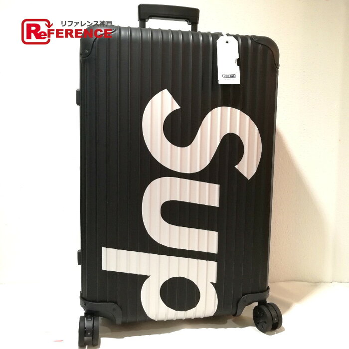 RIMOWA リモワ シュプリーム リモワ コラボ Supreme RIMOWA Topas Multiwheel 82L トパーズ スーツケース キャリーケース キャリーバッグ ブラック 黒 ユニセックス 未使用【中古】