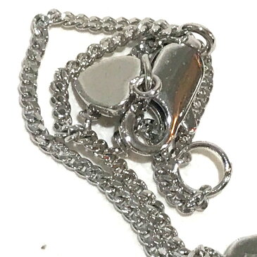 Christian Dior クリスチャンディオール アクセサリー ロゴプレート ハート ブレスレット メッキ シルバー レディース【中古】