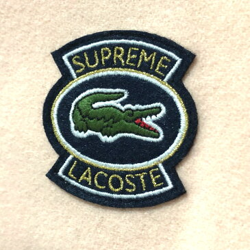 Supreme シュプリーム BH8505 18ss Supreme × LACOSTE Varsity Jacket シュプリーム×ラコステ タグ有 バーシティ ジャケット スタジャン ウール ピンク系 メンズ 未使用【中古】