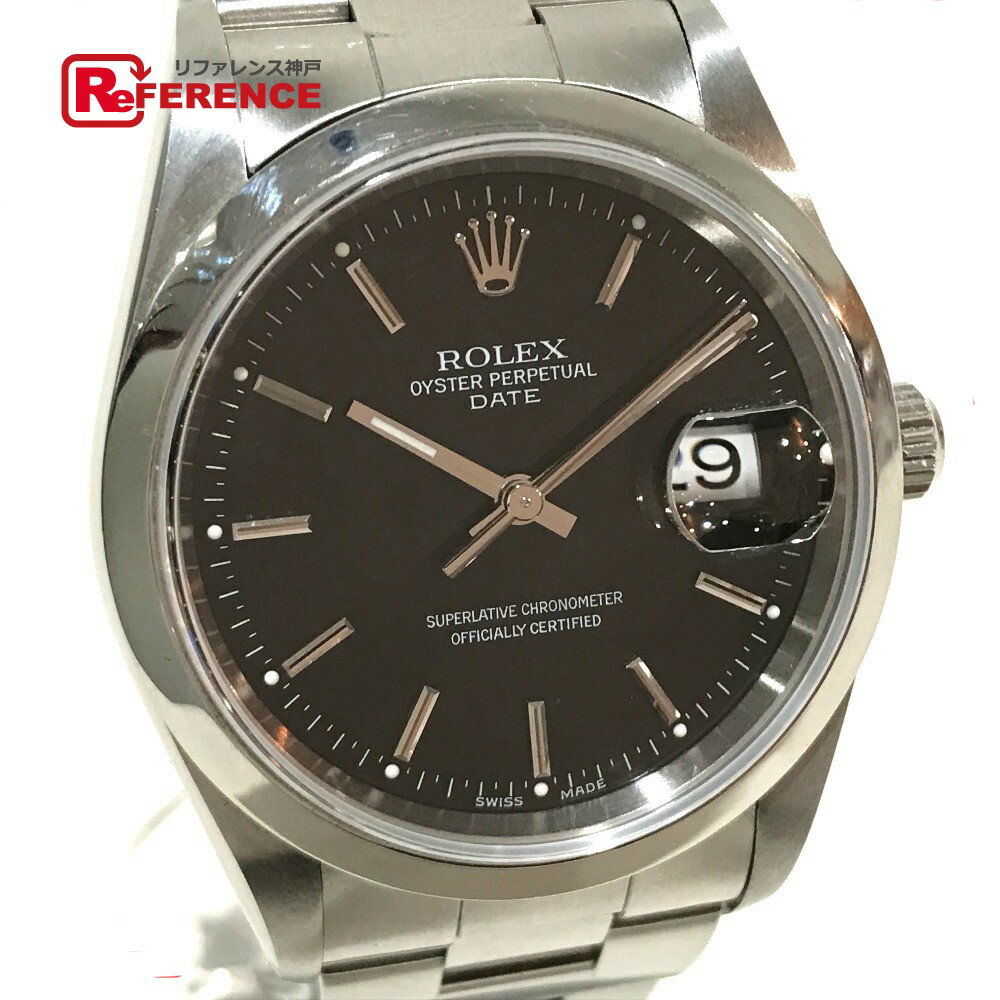 ROLEX ロレックス 15200 メンズ腕時計 オイスターパーペチュアル デイト 腕時計 SS シルバー メンズ【中古】