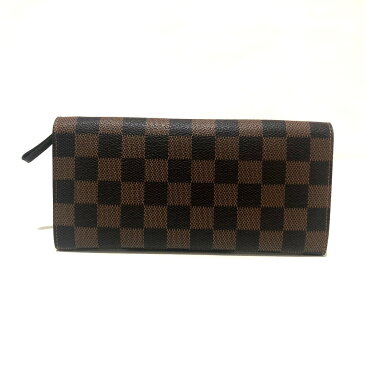 LOUIS VUITTON ルイヴィトン N63093 二つ折り長財布 ポルトフォイユ ロン・モデュラブル ダミエ 長財布（小銭入れあり） ダミエキャンバス エベヌ ユニセックス【中古】